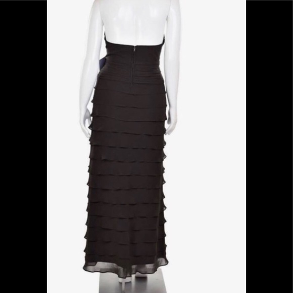 Tadashi Shoji silk layered ruffled dress - Picture 3 of 6